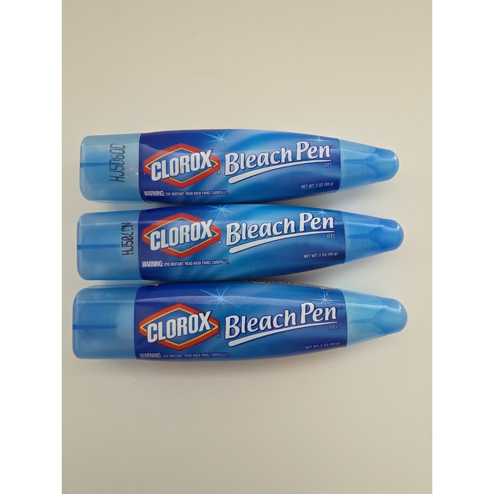 Clorox Bleach Pen Gel Dual Tipped Retired Discontinued Lot Of 3 Nearly New